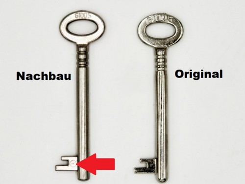 Wir verkaufen ausschließlich ORIGINAL-Schlüssel! 